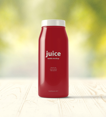 Red juice packaging